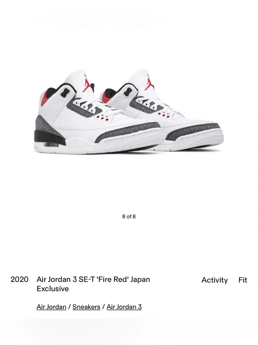 Jordan retro silhouette